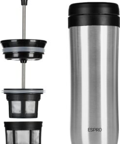 Espro travel press børset stål
