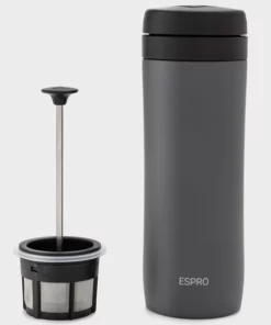 Espro travel press grå