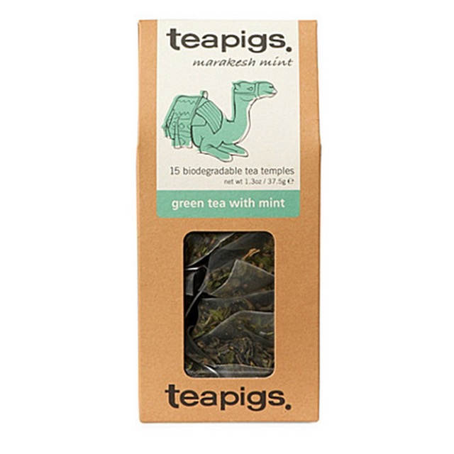 Green tea with mint thebreve fra teapigs