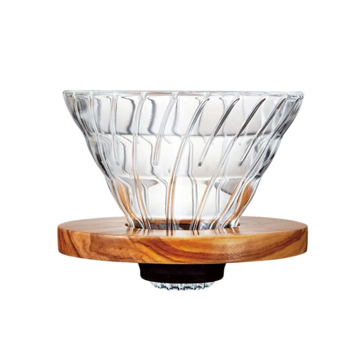 Hario V60 Glass Dripper 02 Olive Wood